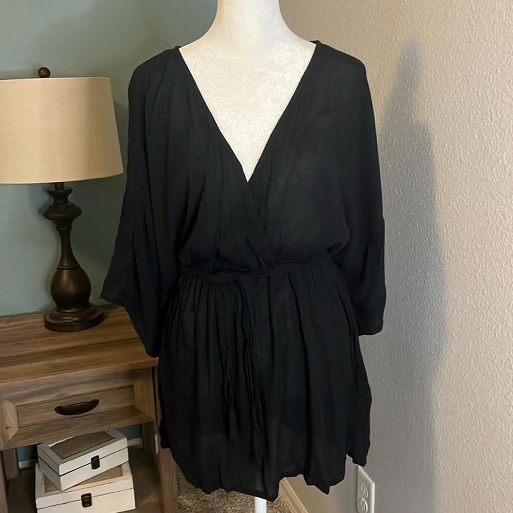 ASOS Black Swim Cover Up Size 4